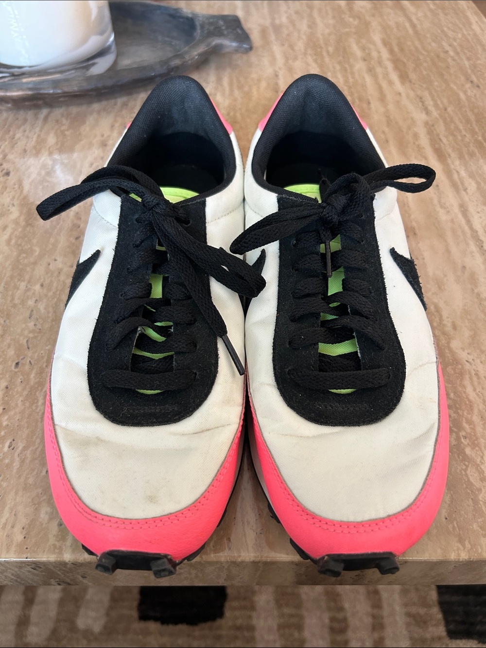 Nike Women's White, Black & Pink Athletic Shoes